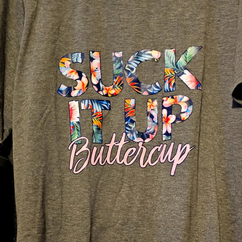 SHEIN Gray Curve Tee